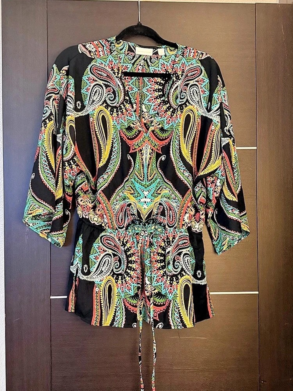 New York & Company Paisley Mini Dress